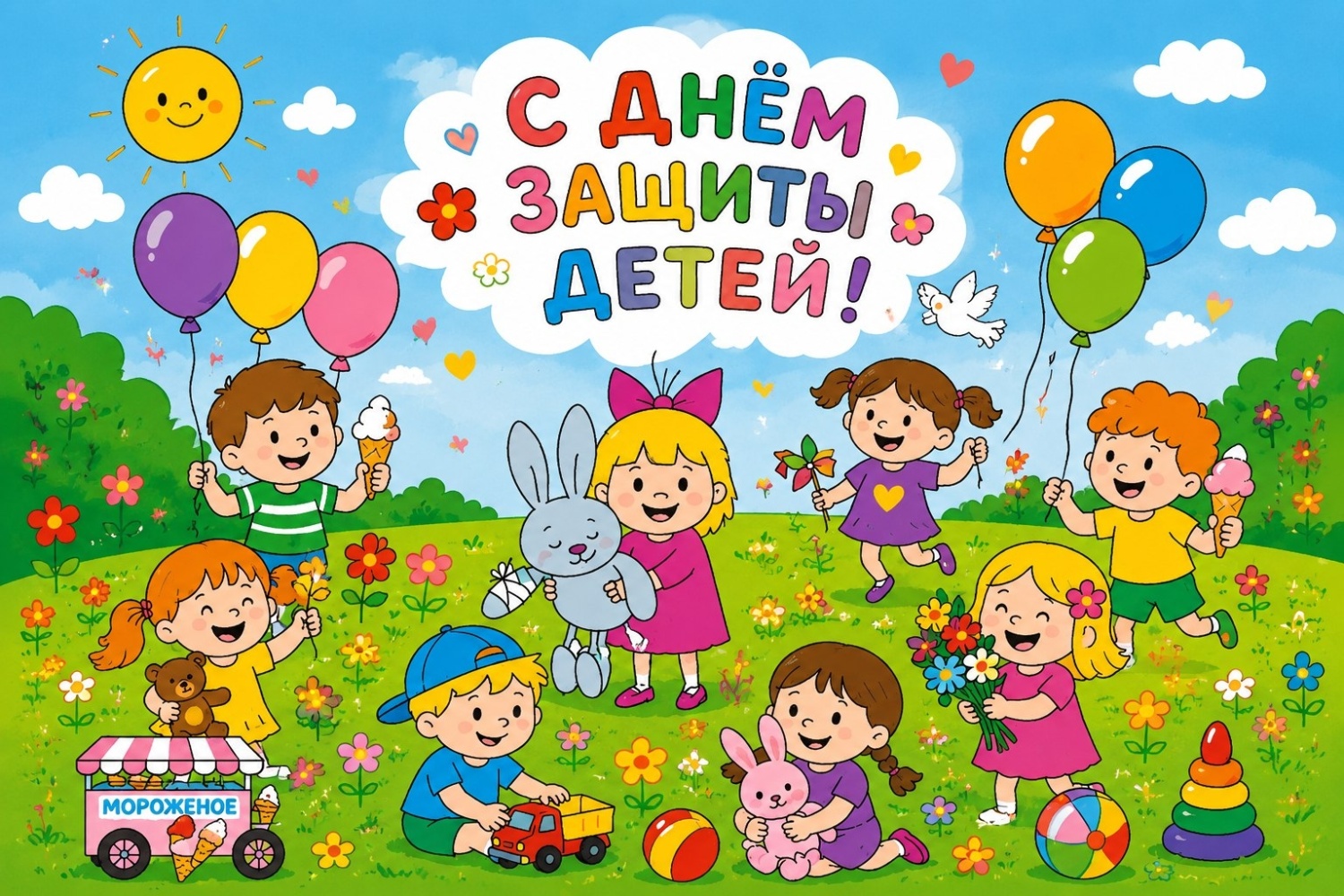 С ДНЕМ ЗАЩИТЫ ДЕТЕЙ! С ДНЕМ ЗАЩИТЫ ДЕТЕЙ!